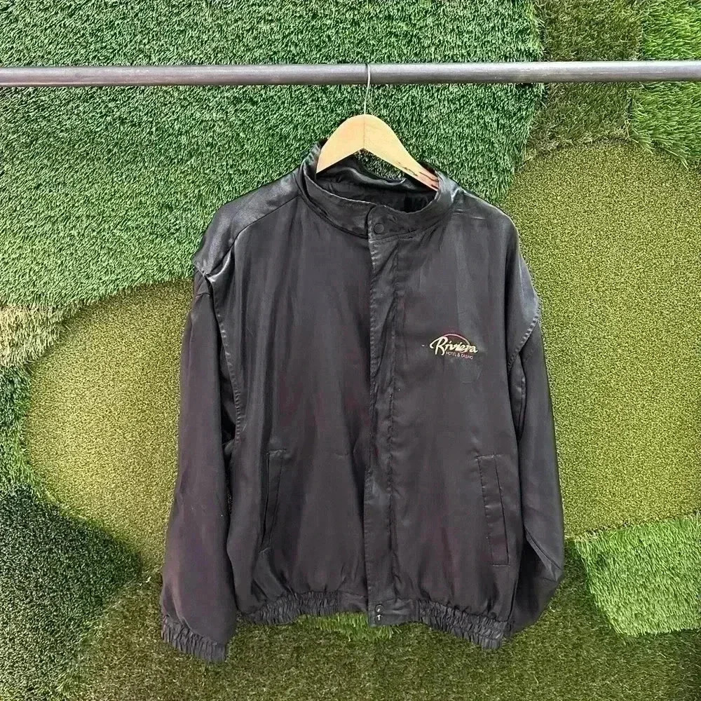 Vintage Riviera Satin Jacket Size XXL